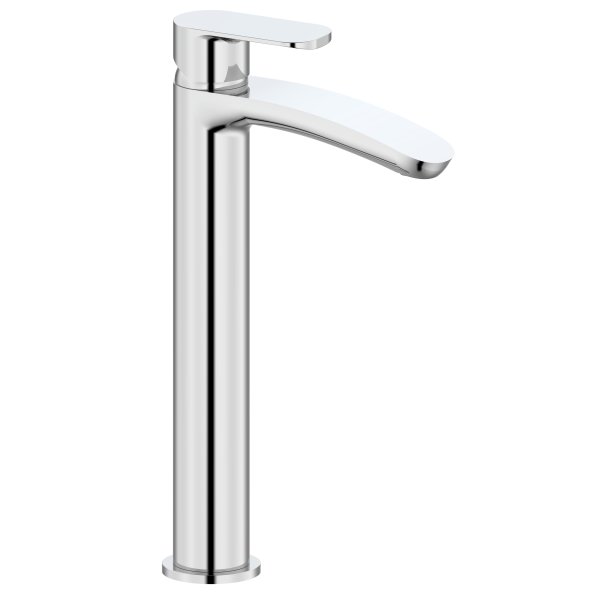 The White Space Vital Tall Mono Basin Mixer - Chrome