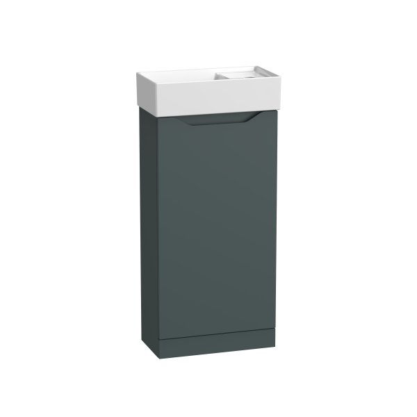 Tavistock Nimble 400mm Cloakroom Vanity Unit - Viridian Green