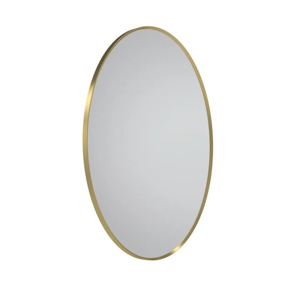 Tavistock Verge 500 x 700mm Oval Mirror - Brass