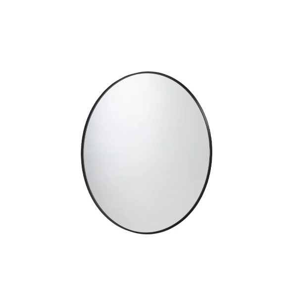 Tavistock Verge 600mm Round Mirror - Black