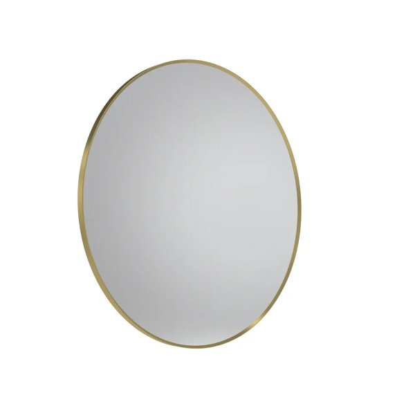 Tavistock Verge 800mm Round Mirror - Brass