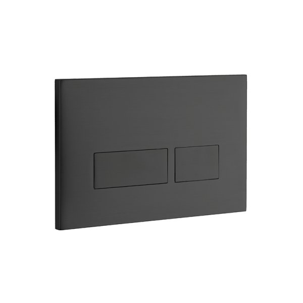 Abacus Trend 2 Flush Plate - Black