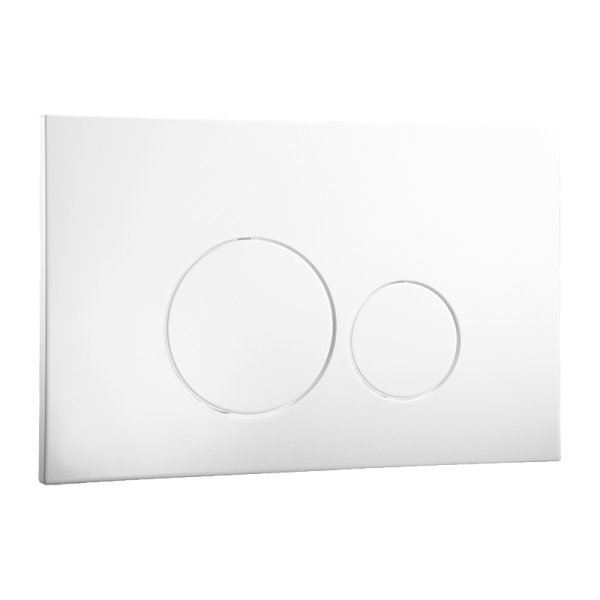 Abacus ISO 2 Flush Plate - White