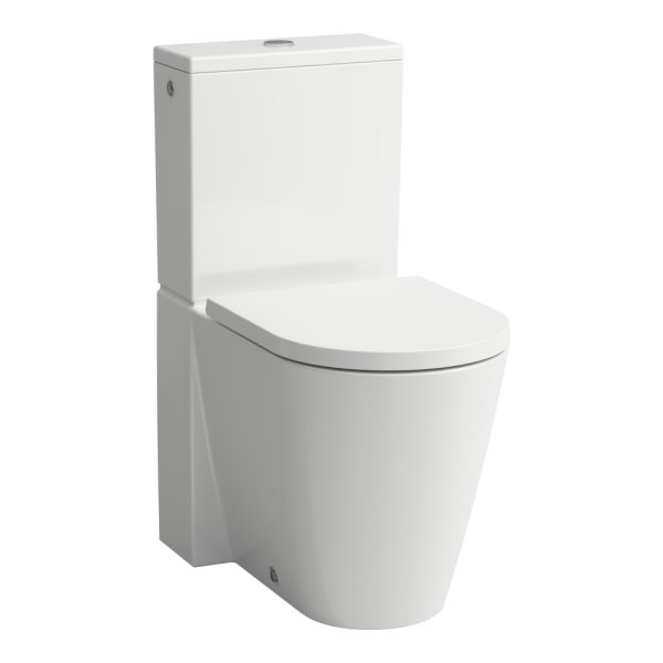 Kartell by Laufen Rimless Close-Coupled Toilet - White