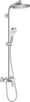 Hansgrohe Crometta S Showerpipe 240 1jet with Manual Shower Mixer - Chrome