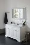 Burlington 1300mm Vanity Unit with Four Doors and Worktop - Matt White