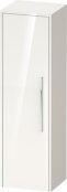 Duravit D-Code 1320 x 400mm 1 Door Left Opening Semi-Tall Cabinet - Gloss White