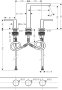 Hansgrohe Tecturis E 3-Hole Basin Mixer 150 Ecosmart+ with Push-Open Waste Set