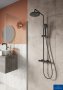 Villeroy & Boch Universal Exposed Dual Shower System with 200mm Shower Head - Matt Black