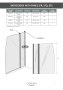 Coram 1050mm Square Bath Screen with Panel - Chrome