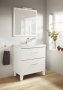 Roca Romea 800mm 2 Drawer Vanity Unit & Basin - White Satin