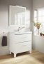 Roca Romea 600mm 2 Drawer Vanity Unit & Basin - White Satin