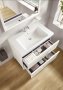 Roca Romea 600mm 2 Drawer Vanity Unit & Basin - White Satin