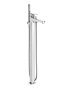 Roca L90 Floorstanding Bath/Shower Mixer with Hand Shower, Shower bracket & Flexible Hose - Chrome