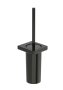 Roca Tempo Wall-Mounted Toilet Brush Holder - Titanium Black