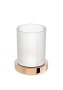 Roca Tempo Toilet Roll Holder with Shelf - Rose Gold