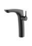 Roca Insignia Single Lever Extended Height Basin Mixer - Brushed Titanium Black