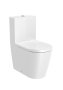 Roca Inspira Round Close-Coupled Rimless Toilet - White