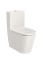 Roca Inspira Round Close-Coupled Rimless Toilet - Beige