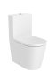 Roca Inspira Round Close-Coupled Rimless Toilet - Matt White