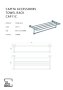 The White Space Capita Towel Rack - Chrome