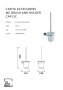 The White Space Capita Toilet Brush & Holder - Chrome