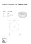 The White Space Fineline 360mm Countertop Basin - White