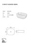 The White Space Sonata 455mm Countertop Basin - White