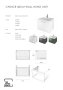 The White Space Choice 600mm Wall-Hung Vanity Unit - Dark Sage Green