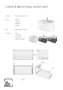 The White Space Choice 800mm Wall-Hung Vanity Unit - White