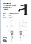 The White Space Pin Lux Mini Mono Basin Mixer - Matt Black