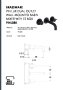 The White Space Pin Lux 3 Hole Wall-Mounted Basin Mixer with EZ Box - Matt Black