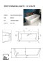 The White Space 1700 x 800mm D-Shaped Bath