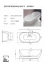 The White Space Senna 1555 x 745mm Freestanding Bath