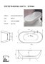 The White Space Senna 1655 x 745mm Freestanding Bath