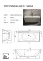 The White Space Varga 1700 x 800mm Freestanding Bath