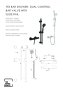 The White Space Yes Dual Control Bar Shower Valve with Slide Rail & Easy Fit - Brushed Brass