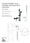 The White Space Yes Dual Control Bar Shower Valve with Slide Rail & Easy Fit - Chrome