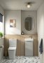 Tavistock Nimble 400mm Cloakroom Vanity Unit - Matt Light Grey