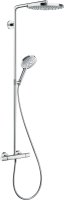 Hansgrohe Raindance Select S Showerpipe 240 2jet with Thermostatic Shower Mixer - Chrome