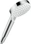 Hansgrohe Crometta Hand Shower 100 Vario Ecosmart+ - White/Chrome