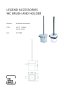 The White Space Legend Toilet Brush & Holder - Black