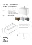 The White Space Distrikt 800mm Wall-Hung Vanity Unit - Matt Mid Grey