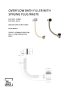 The White Space Overflow Bath Filler with Pop-Up Waste - Brushed Brass