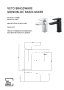 The White Space Veto Mono Basin Mixer with Pop-Up Waste - Black