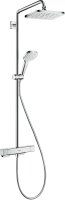 Hansgrohe Croma E Showerpipe 280 1jet Ecosmart 9 L/Min with Thermostat - Chrome