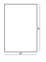 The White Space 500 x 700mm Rectangular Non-Illuminated Mirror