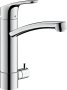 Hansgrohe Focus M41 Single Lever Kitchen Mixer 200 with Shut-Off Valve for Additional Appliance, Single Spray Mode - Chrome