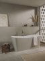 Roca Maui 1550mm Rectangular Freestanding Bath with Click-Clack Waste - White