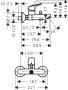 Hansgrohe Logis Single Lever Manual Bath Mixer for Exposed Installation with 2 Flow Rates - Chrome
